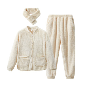 Pijamas de Terciopelo Coral Suave Japonés, Pijamas para Parejas, Ropa de Dormir a la Moda - Product Image 4