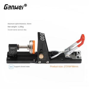 Morsetto per giunzioni di pannelli CNC in lega di alluminio pieghevole, strumento di posizionamento per fori obliqui e per fori con angolo, per carpentieri, 4 anni - Product Image 2