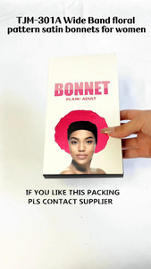 Bonnet de nuit en satin doux personnalisé avec logo pour usage quotidien en extérieur, style tendance toutes saisons - Product Image 2