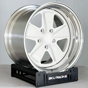 ล้อฟอร์จ Bku 2 ชิ้น สำหรับรถปอร์เช่ <span class=keywords><strong>964</strong></span> 944 911 911sc 930 Turbo 912 <span class=keywords><strong>Carrera</strong></span> ขนาด 17 18 19 นิ้ว 5X130 ล้ออัลลอยแบบขอบลึกสั่งทำพิเศษ - Product Image 3