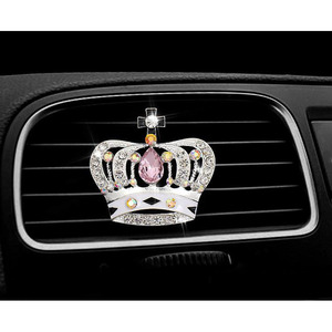 Car Air Conditioner <strong>Vent</strong> <strong>Clip</strong> Air Freshener Auto Interior Bling Diamond Crown Decoration Car Aroma <strong>Diffuser</strong> - Product Image 1