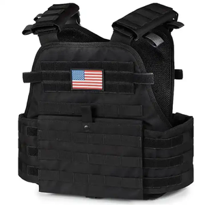 狩猟用 & セキュリティ用調整可能戦術プレートキャリアベストMOLLE対応アーマーショルダーパッド付き - Product Image 1
