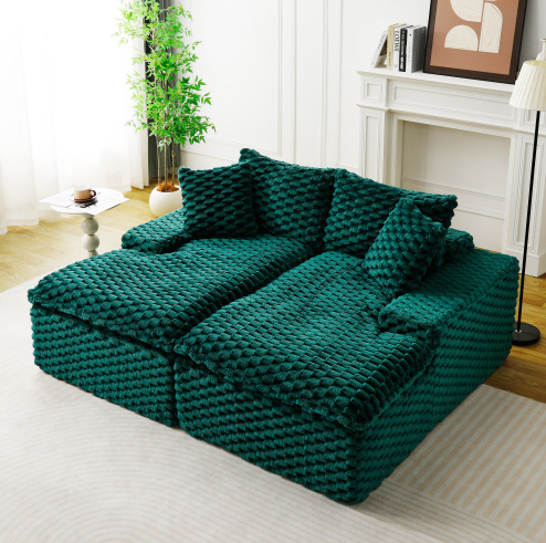 Green + Polyester + 2 Seat