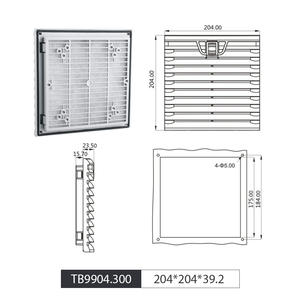 TB9902/03/04/05/06 NOXT Ensemble de ventilation ABS à ouverture par bouton IP54 |   Filtre anti-poussière pour ventilateur de refroidissement de boîtier E382 - Product Image 6