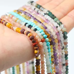 18 years Beads Manufacturers Wholesale Natural Faceted Gemstone Beads Loose Stone Beads For Diy Jewelry Necklace Bracelet Making