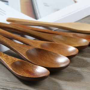 Solid Wood Spoons Eco Friendly Small Tea Spoon For <b>Honey</b> Jam Daily Use - Product Image 4
