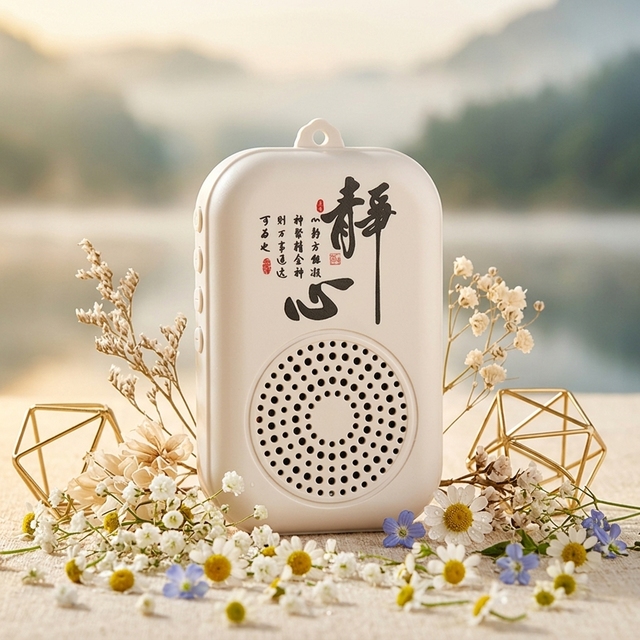 Neckband Quran Player Wearable Wireless Speaker Touch Control Display Screen Handsfree Personal Audio Arabic Recitation Learning