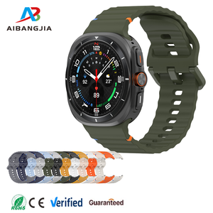 Samsung Galaxy için dalga spor kayış izle Ultra bant hiçbir boşluk yumuşak silikon kordonlu saat - Product Image 1