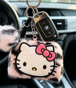 Porte-clés et pendentif de sac à dos en forme de mini-<span class=keywords><strong>balle</strong></span> chaton en peluche, frais et mignon - Product Image 6