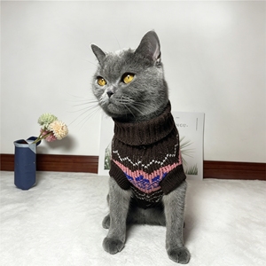 Suéteres de Lujo para Mascotas, Tejidos a Mano, 100% Acrílico, Abrigo para Perros y Gatos, Cálido para Invierno, Directo de Fábrica - Product Image 4