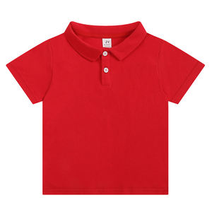 Camisetas y Polos de Manga Corta para Niños, Color Liso, Algodón Elástico, Verano 2026, Unisex, Prendas Versátiles para Niños Pequeños - Product Image 5