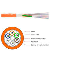 Kabel Serat Optik DEKAM Tiup Udara Mikro Kabel GCYFY 12 24 48 96 144 Core Kabel Serat Optik Multimode