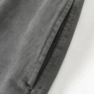 Nouveau luxe lavé jambes larges plis <span class=keywords><strong>Cargo</strong></span> pantalon personnalisé coton Vintage lavé Baggy hommes pantalons - Product Image 4