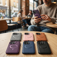 3+1 Casing HP Mewah Tahan Air Anti Guncangan Anti Jatuh untuk 17/16/15/14/13 Pro Max/Mini