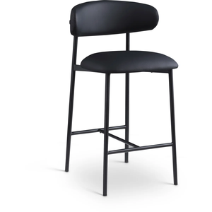 Tabouret <span class=keywords><strong>de</strong></span> bar en cuir <span class=keywords><strong>de</strong></span> hauteur comptoir élégance contemporaine avec dossier confortable pour îlots <span class=keywords><strong>de</strong></span> cuisine Home Bar - Product Image 1