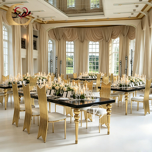 Chaises de restaurant modernes de luxe en acier inoxydable avec dossier haut et revêtement en velours pour l'extérieur - Product Image 4