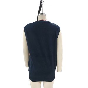 ODM &amp; OEM Manufacturer Custom Knit Sweater Vest <strong>Ladies</strong> Button Green Cropped <strong>Sleeveless</strong> <strong>Cardigan</strong> for Women - Product Image 3