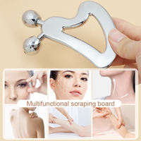 Rouleau de massage facial et corporel en Y Kinwong pour la relaxation myofasciale, outil de raclage Gua Sha à double rouleau, vente en gros