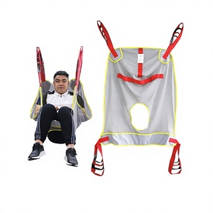 Eslinga de malla KS de tipo abierto para transferencia de pacientes, capacidad de 200 kg, uso en enfermería, material de poliéster transpirable, talla MLXL - Product Image 5