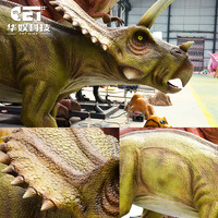 Modèle de Triceratops animatronique réaliste sur mesure OEM de Zigong pour utilisation en intérieur/extérieur, location pour parcs d'attractions, spectacles, centres commerciaux, jardins