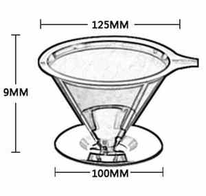 Filtro per Caffè e Tè a <span class=keywords><strong>Rete</strong></span>, Strumento a Doppio Strato in Acciaio Inox, Supporto per Filtro Caffè, Dripper per Caffè Pour Over - Product Image 5