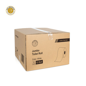 Oolima 100% ม้วนจัมโบ้ความจุสูงกระดาษชำระสีขาว2ชั้นแบบไม่มีรูพรุนเป็นมิตรกับสิ่งแวดล้อม - Product Image 1