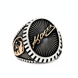 925K Sterling Silver Ataturk Men <b>Ring</b> - Product Image 2
