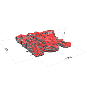 Commercial Custom-Size <b>Inflatable</b> Playground Equipment Park Outdoor Indoor Theme <b>Inflatable</b> Obstacle Course <b>Inflatable</b> Obstacle - Product Image 2