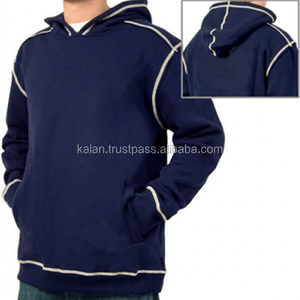 100% algodón 24oz Cool Streetwear patrón sólido Sudadera con capucha jersey de lana de punto con estampado de seda personalizado para invierno KFH02 - Product Image 6
