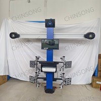 Machine d'alignement des roues portable, économique, à écran unique, pour atelier de réparation automobile