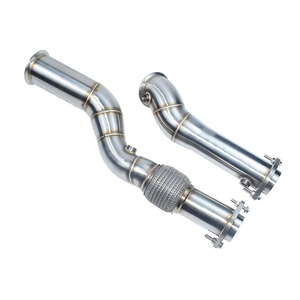 Tuyau de descente en acier inoxydable haute performance avec bouclier thermique pour mise à niveau du système d'échappement des BMW <span class=keywords><strong>M2</strong></span> M3 M4 G80 G82 G87 3.0T (2021-2024) - Product Image 1