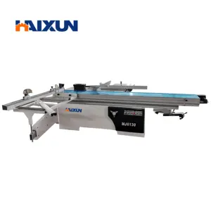 Máquina cortadora de madera de sierra MJ6130, Panel de precisión con mesa deslizante pesada
