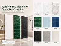 Panneau mural SPC moderne, imperméable, facile à installer, multi-motifs, pour salle de bain, douche, cuisine, mur décoratif