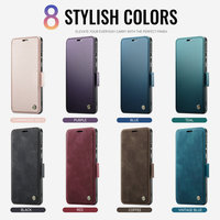 Étui portefeuille lisse en PU CaseMe pour Samsung S25 Ultra avec protection RFID et rabat