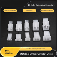 2.8mm Automotive Connector DJ7021A-2.8-11/21 Spring-Clip Terminals Brass Tin Plating White Electric Motorcycle Wiring Harness