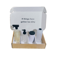 Boîte de papier de rangement kraft blanche personnalisée à fermeture éclair pour vêtements chaussures chaussettes avec revêtement UV type de doublure éponge de gaufrage laminage mat