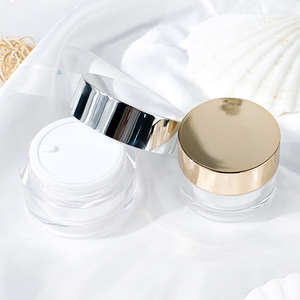 บรรจุภัณฑ์ขวดครีมหน้าอะคริลิคใสขนาด 30 มล. 50 มล. พร้อมฝาสีทอง - Product Image 2