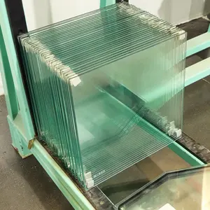 16毫米透明栅栏面板整个蚀刻欧洲灰色无指纹窗户固定钢化玻璃