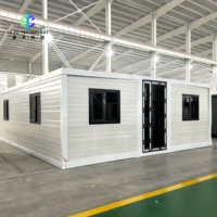 Avustralya Standartlarında Çift Kanatlı Genişletilebilir Konteyner Ev Prefabrik Modüler Taşınabilir Ev Geçici Konaklama İçin