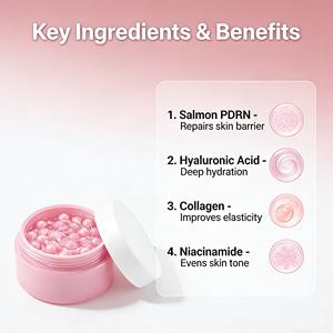 Crema Facial Nocturna Coreana Más Vendida, Cuidado de la Piel Chino, Ácido Hialurónico, Crema Hidratante Facial Diaria, Crema Facial con ADN de Salmón PDRN - Product Image 3