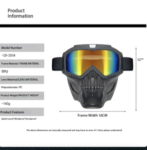 Intégral rétro intégré <span class=keywords><strong>pour</strong></span> casque d'équitation Harley Lunettes tout-terrain coupe-vent <span class=keywords><strong>moto</strong></span> Lunettes <span class=keywords><strong>de</strong></span> protection <span class=keywords><strong>moto</strong></span> - Product Image 5