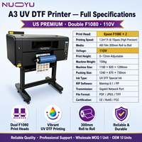 Printer Stiker Roll-to-Roll A3 UV DTF Dual XP600 Heads |   Transfer Film AB untuk Casing Ponsel dan Pembungkus Cangkir |   Usaha Kecil 110V/220V