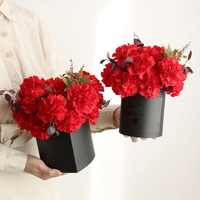 Tube en carton rigide de qualité supérieure, imprimé avec la marque personnalisée, boîte à fleurs ronde rose, boîte cadeau de luxe pour l'emballage de bonbons de mariage