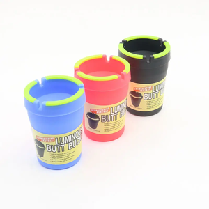 Brilho Atacado em Luz Escura em Plástico Cigar Cinzeiro Portátil Personalizado Smokeless Car Cinzeiro Acessórios Fumar - Product Image 3