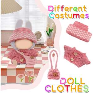 Costume de mode de luxe haut de gamme 3 ensembles de vêtements de poupée de 17cm ensemble de tenues de jouets de dessin animé pour la collecte d'affichage - Product Image 4