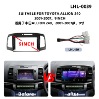 Cadre de tableau de bord pour autoradio et GPS, économique, faible MOQ, pour TOYOTA ALLION 240 2001-2007, avec câblage et Canbus