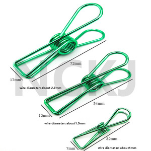 <span class=keywords><strong>Clip</strong></span> di carta per raccoglitore di file di scheletro in metallo con <span class=keywords><strong>Clip</strong></span> di pesce piccola a molla in acciaio inossidabile colorato personalizzato - Product Image 2