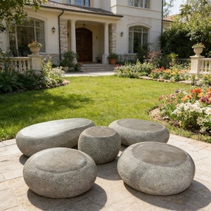 Outdoor/indoor Eco-Friendly Fiberglass <strong>Garden</strong> Landscape Stool Creative Floor Mount Art Deco Ornament For Hotel And Mall - Product Image 2