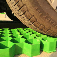 Système de grille en herbe HDPE pour parkings verts et voies d'accès aux pompiers avec un taux de couverture végétale de 90%