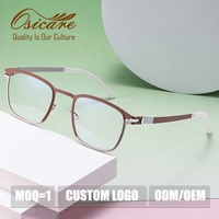 Lunettes de vue de créateur haut de gamme, monture optique en métal, verres transparents, lunettes de qualité supérieure, fabrication de montures de lunettes pour hommes